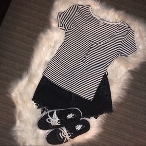 🚨CLOSET PURGE!🚨 Forever21 Striped Scoop Neck